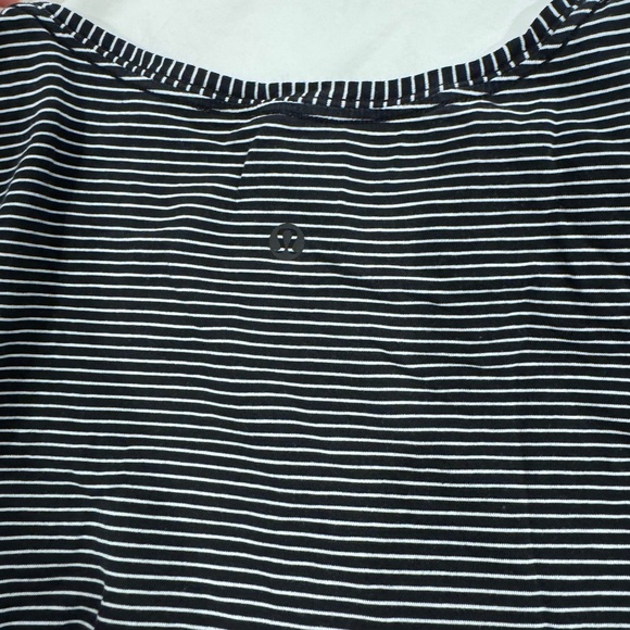 Striped Black and White Women's Top - Picture 2 of 2